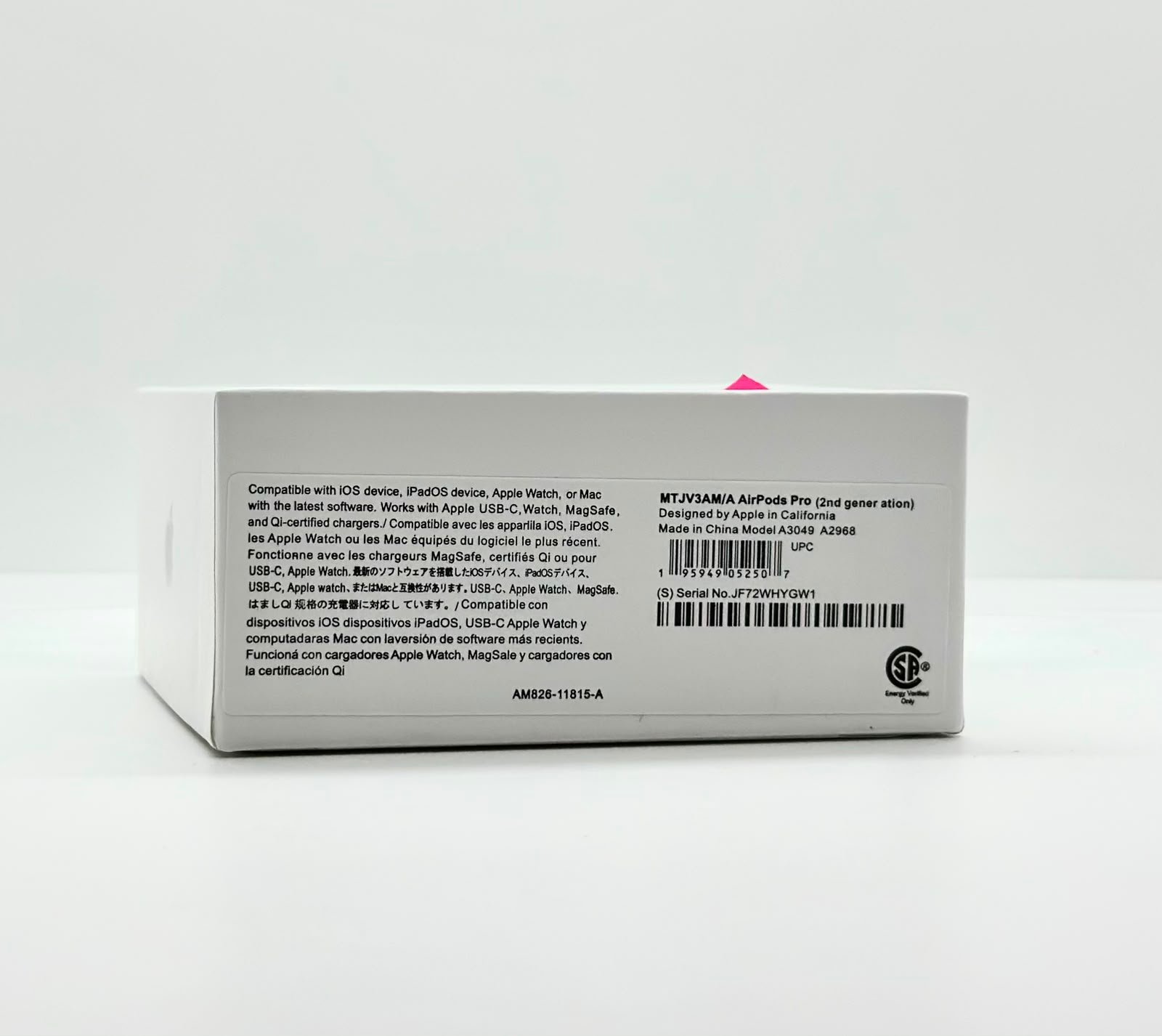 Audífonos Inalámbricos AirPods Pro 2ª Generación A3049 con Cancelación de Ruido USB-C Compatibles con iPhone - Image 2